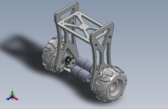 balance robot平衡机器人简易结构3D图纸 Solidworks设计