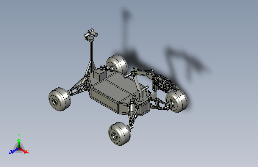 cranseds 2020四轮机械手小车3D图纸 STP格式