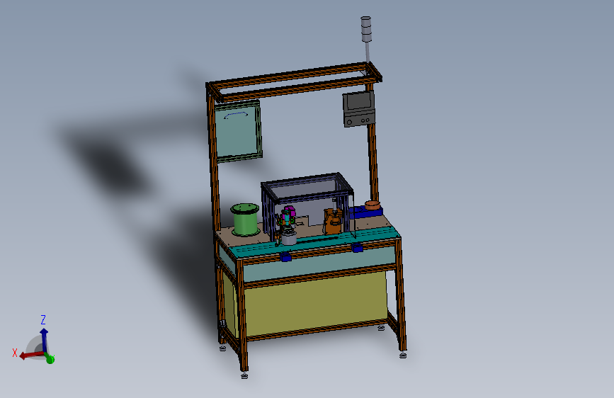 自动涂胶工作台的设计(sw+说明书+cad)