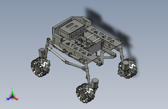 Mars Rover Red Giant Rover火星车3D数模图纸 STEP格式