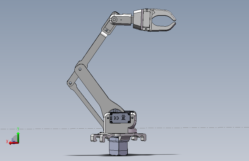 Moco Arm小型机械臂3D数模图纸 Solidworks设计