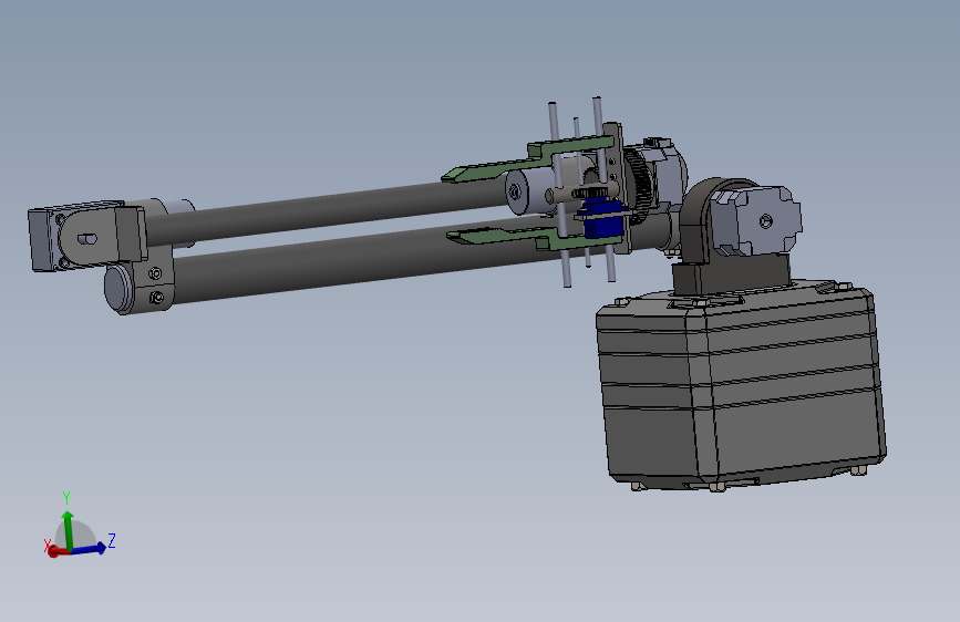 Robot Arm 216机械臂结构3D图纸 Solidworks设计