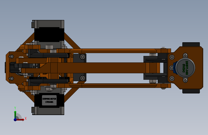 Robot Arm Community机械臂工业机器人3D数模图纸 Solidworks2021设计 附STEP 正面视图