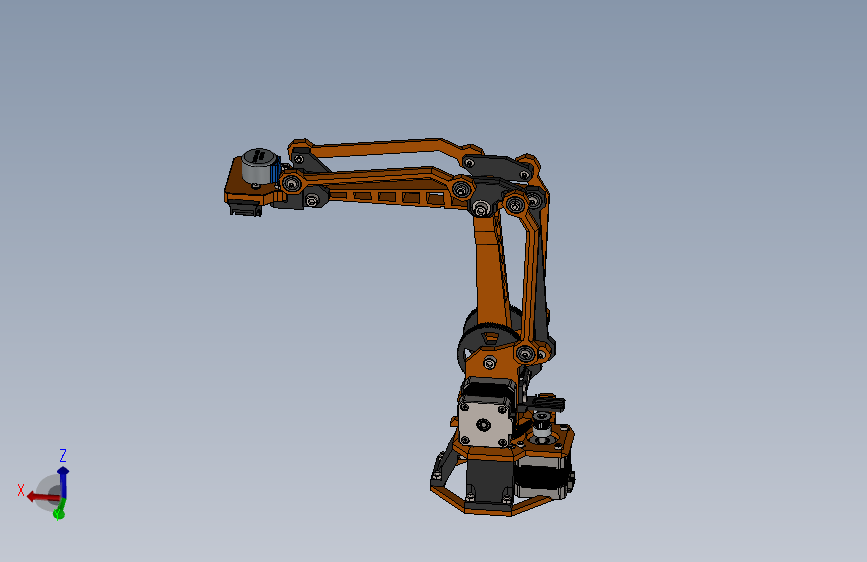 Robot Arm Community机械臂工业机器人3D数模图纸 Solidworks2021设计 附STEP 主视图