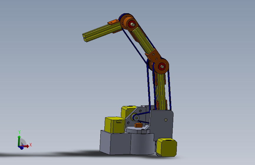 robot-arm-208多轴机械臂3D数模图纸 Solidworks设计