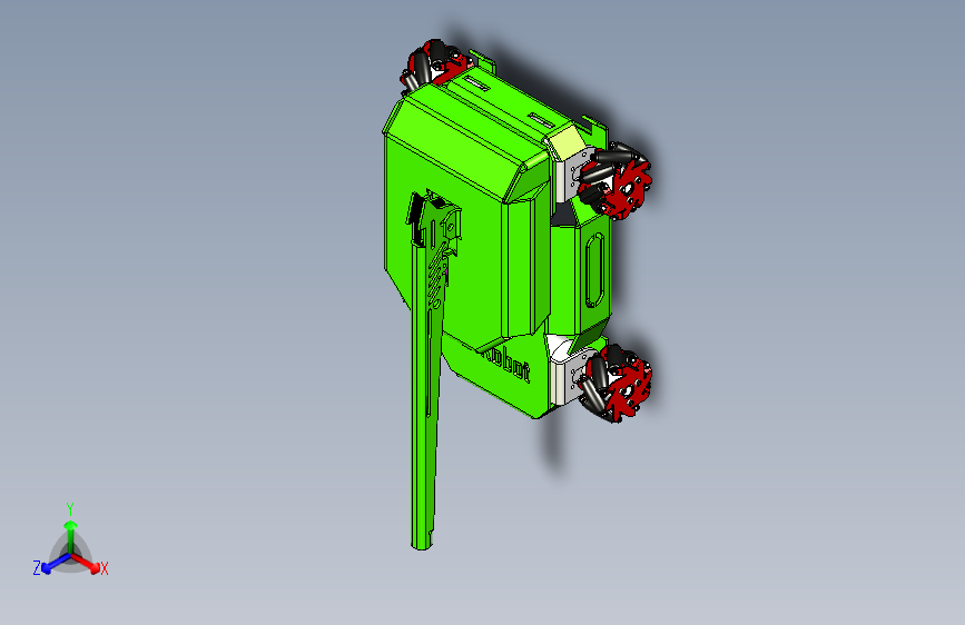 Tank Robot麦克纳姆轮机器人小车3D数模图纸 STEP格式