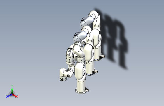 UFACTORY xArm 7轴机械臂外形模型3D图纸 STEP格式