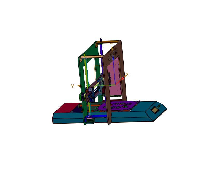 CNC钣金双色3D打印机