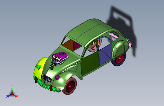 博物馆经典国民车2CV