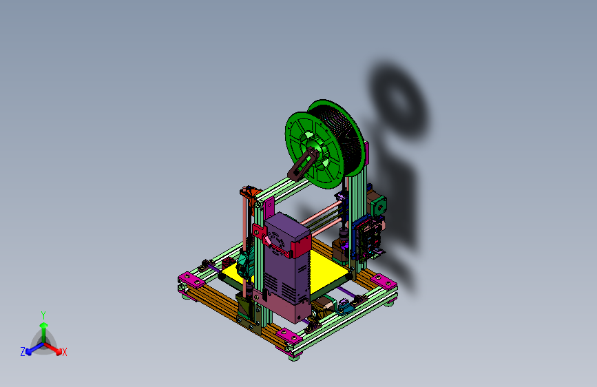 近端可定制高精度雕塑3D打印机