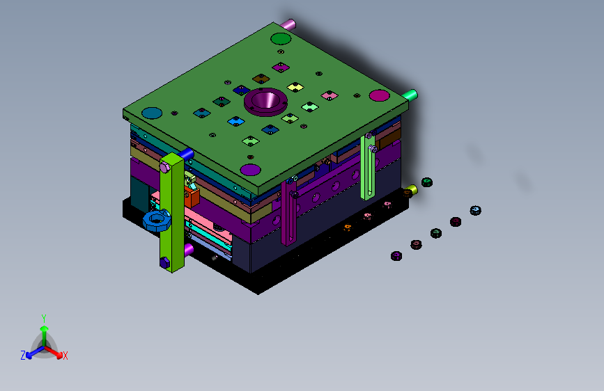 螺旋式冷却流道注塑模具
