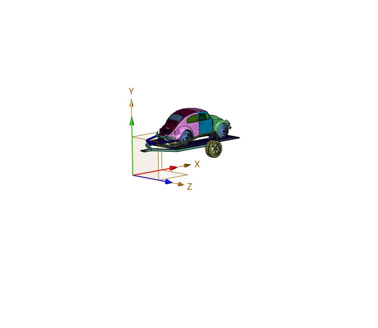 欧式平板重型运输周转车