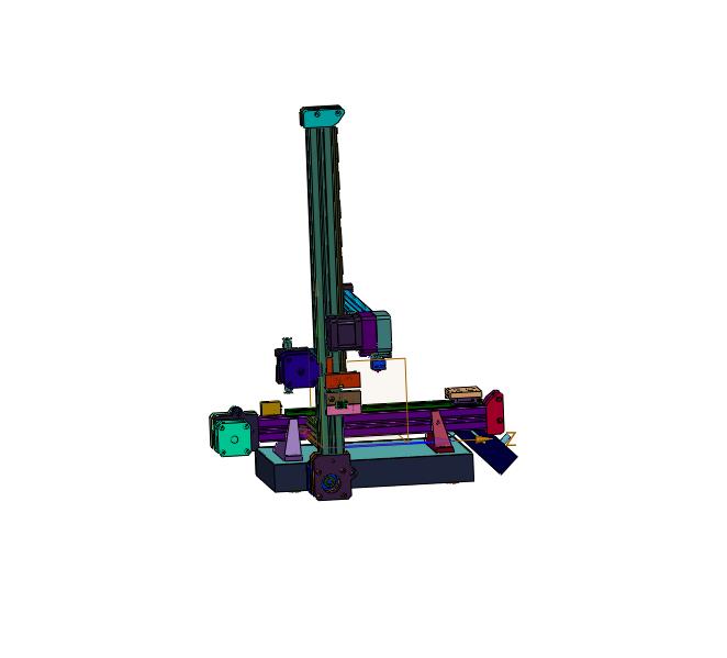 三轴同步带滑台铝型材3D打印机