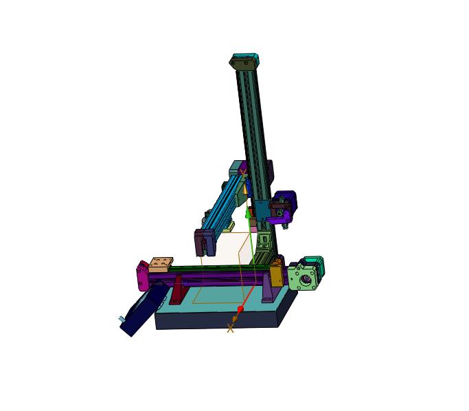三轴同步带滑台铝型材3D打印机
