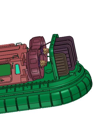水面高速运输气垫登陆舰