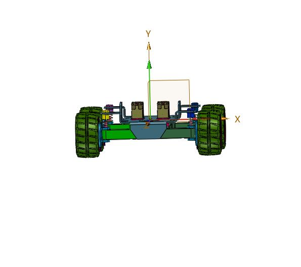 四轮驱四轮转向移动小车