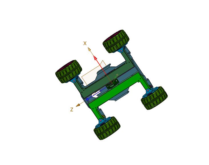 四轮驱四轮转向移动小车