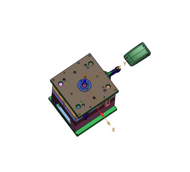 塑胶内饰翻盖模具