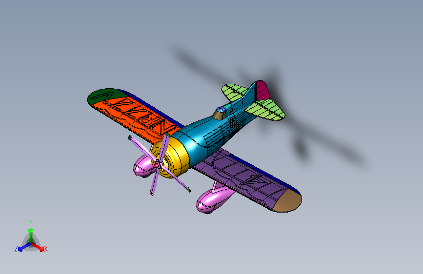 锌合金飞机模型吉比GEE BEE
