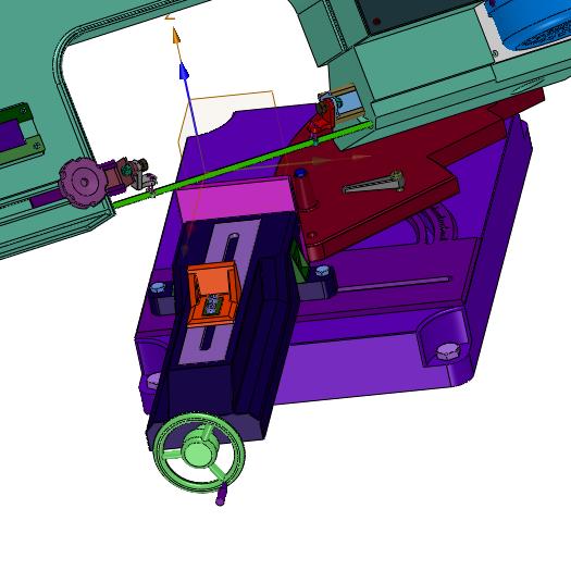 旋转卧式金属带台锯