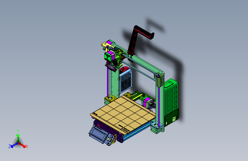 铸铝一体机架滚珠丝杆3D打印机
