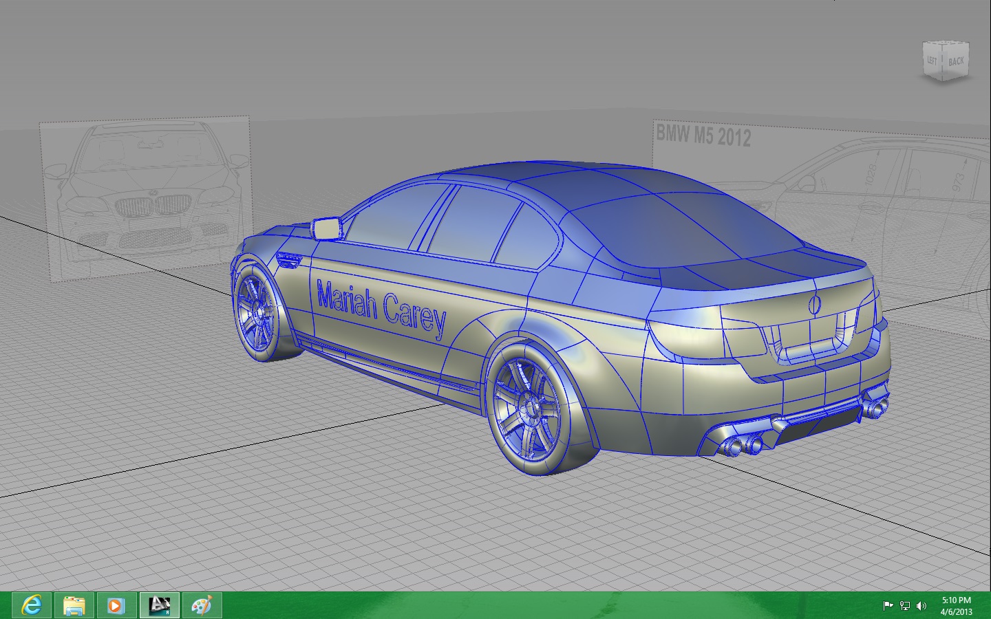 BMW 宝马 m5 2012汽车外壳3D图纸