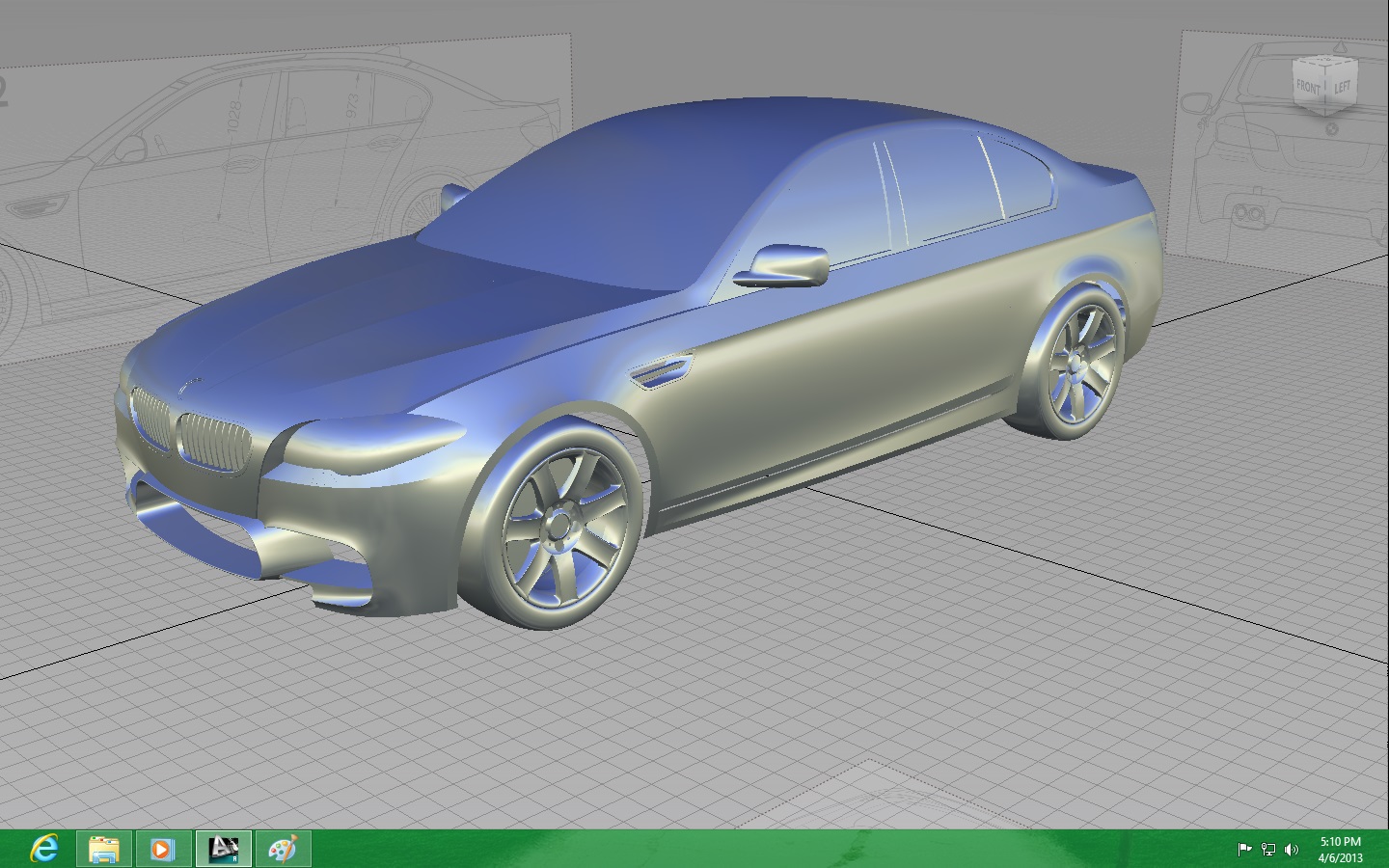 BMW 宝马 m5 2012汽车外壳3D图纸