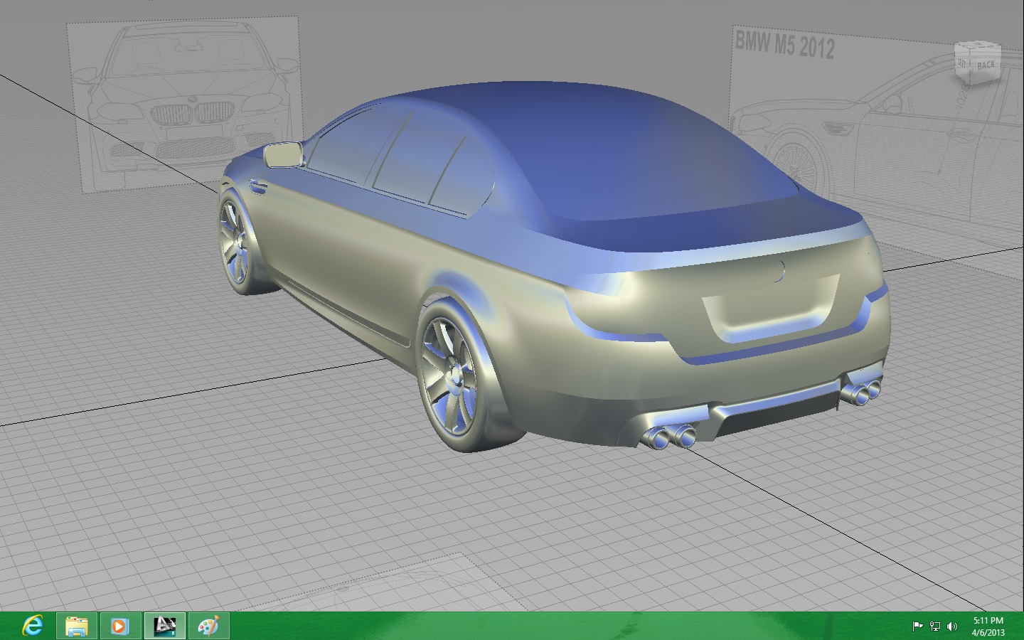 BMW 宝马 m5 2012汽车外壳3D图纸