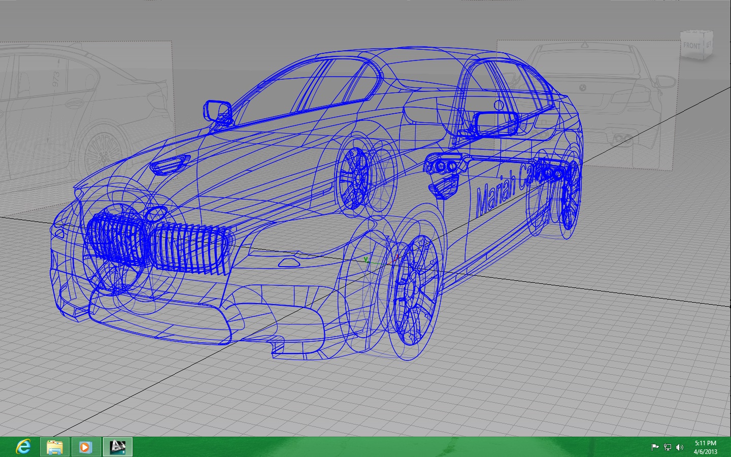 BMW 宝马 m5 2012汽车外壳3D图纸