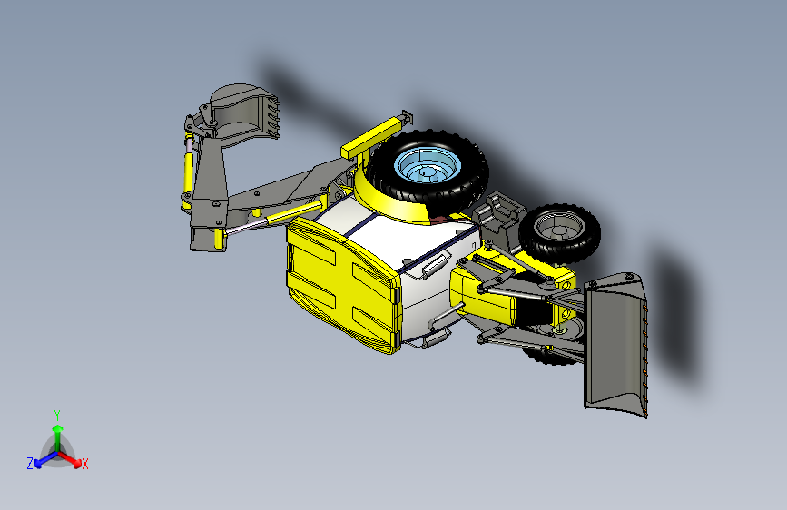 JCB3CX挖掘装载机模型外壳3D图纸