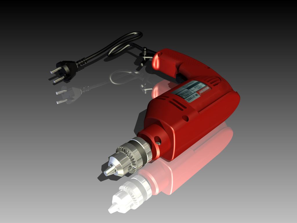 电钻3D图纸 Inventor2013设计