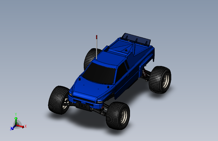 Traxxas Rustler无线遥控竞速卡车模型3D图纸