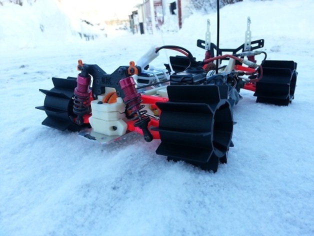 OpenRC遥控车扇形雪地车轮图纸