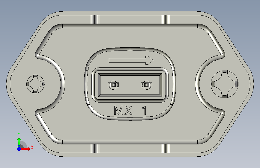 MX150L 连接器194280007_stp 正面视图
