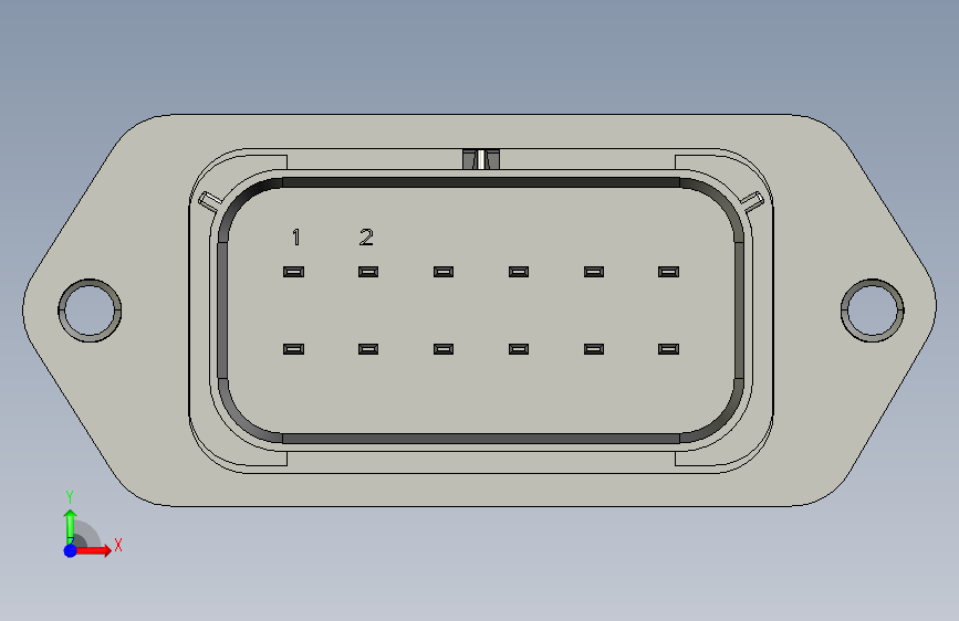 MX150L 连接器194280015_stp 正面视图