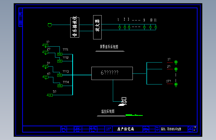 监控、背景音乐系统图