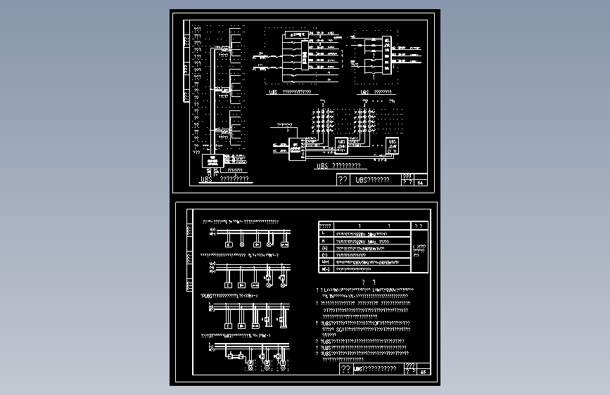 UPS应急电源系统图_AutoCAD 2000_模型图纸下载 – 懒石网