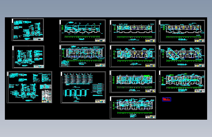七层住宅楼电气设计图