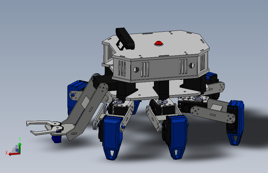 六足爬行机器人结构