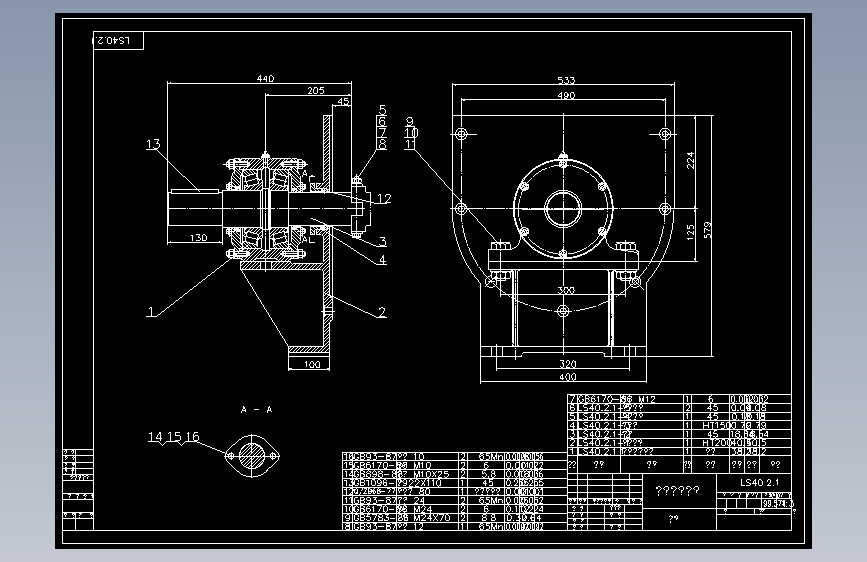 ls400螺旋机图纸.dwg