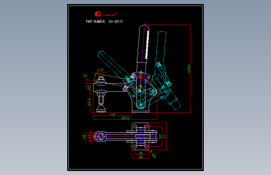 快速夹钳图纸CH-60131