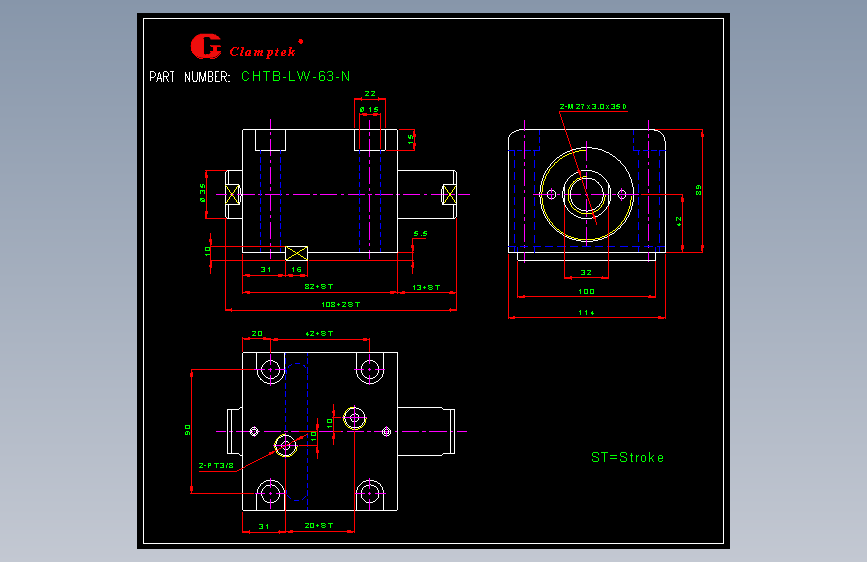 转角缸CHTB-LW63-N