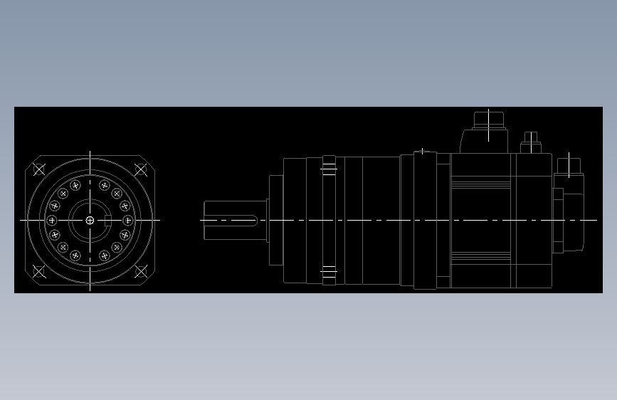 HC-SFS（输入转速2000rpm）延长轴转出力型（S）带制动器