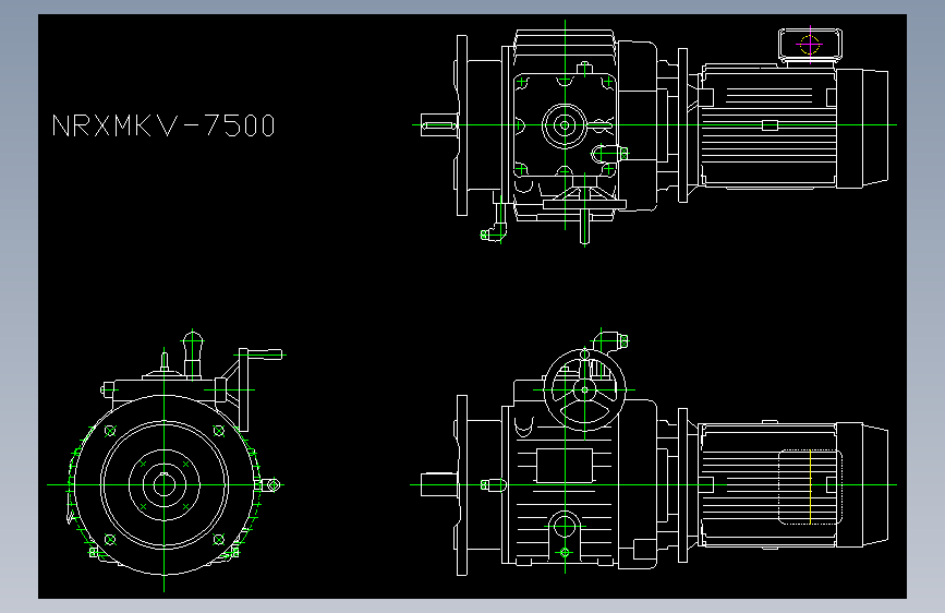 变速机单体RX牵引驱动 NRX型  RX型带马达立式