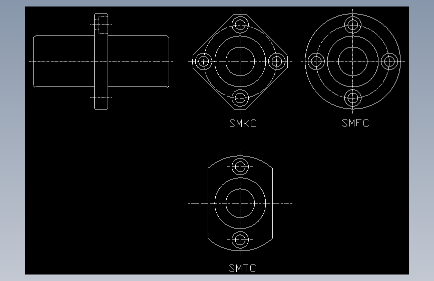 滑动衬套图纸SMKC_AotuCAD dxf_模型图纸下载 – 懒石网