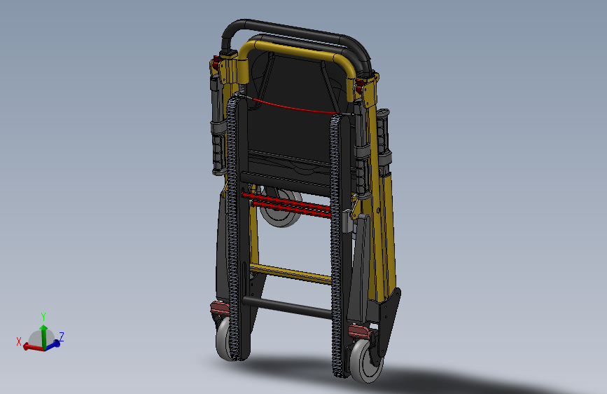 Stair chair爬梯椅3D数模图纸 Solidworks设计