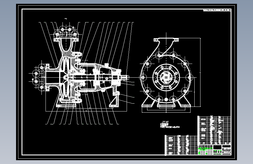 IS100-80-100单级单吸离心泵设计（全套含CAD图纸）
