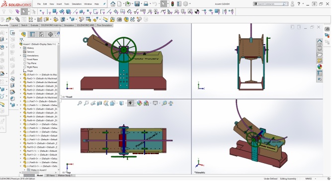 折弯机弯折机结构3D图纸 Solidworks设计