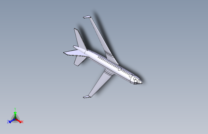 C929飞机模型曲面实体建模--984997--150