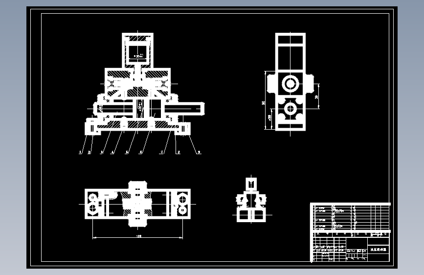 机械手全套图纸（DWG）